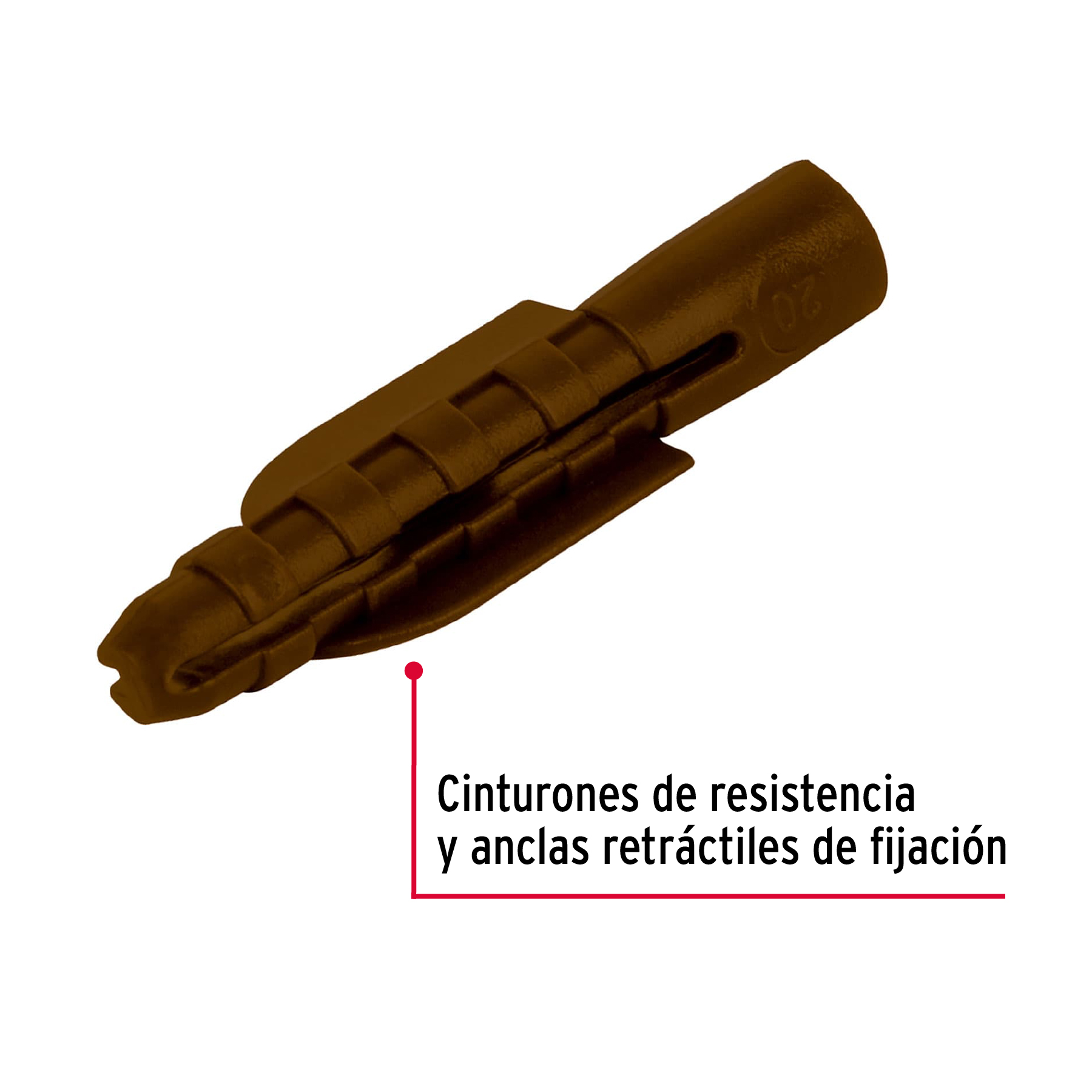 Taquete de Plastico 5/16" Pack 50 piezas