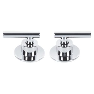 Juego de 2 manerales para regadera palanca cromo Tubig