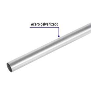 Tubo 1/2" conduit galvanizado 3m extra delgado para CFE