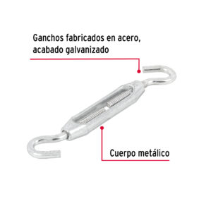 Tensor 3/16" gancho - gancho