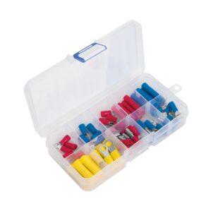 Terminales aisladas faston ojillo empalme kit con 55 piezas