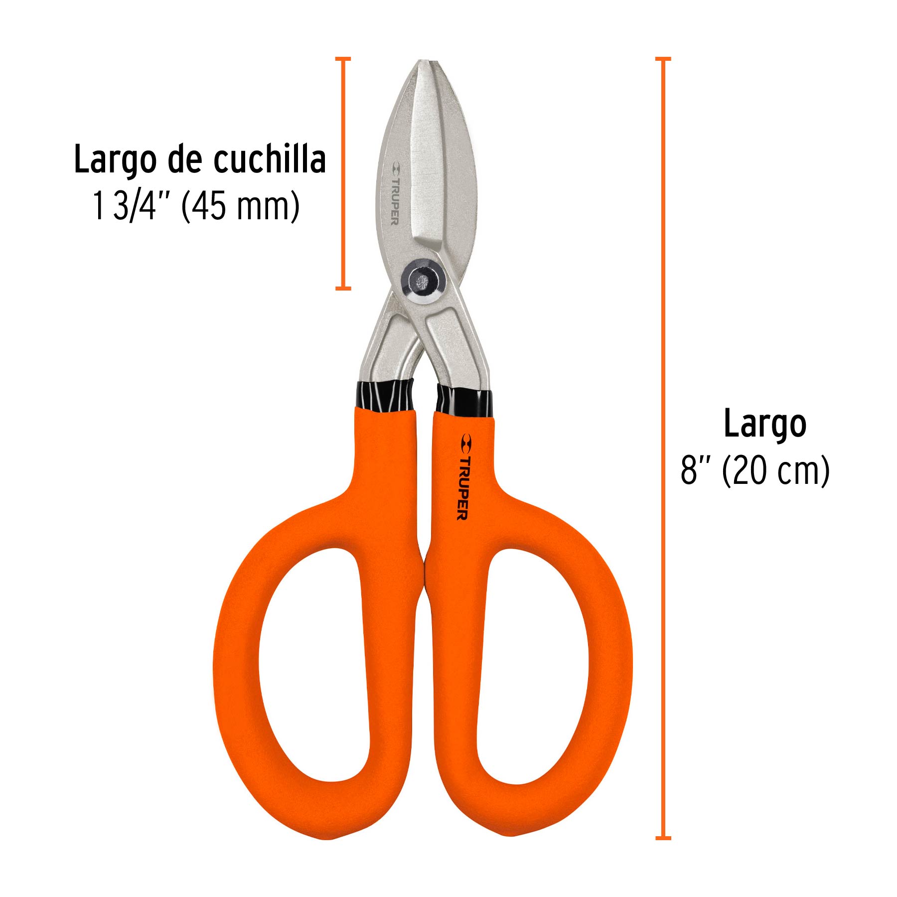 Tijera para hojalatero 8"