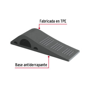 Tope de hule para puerta de 12 cm