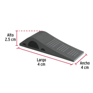 Tope de hule para puerta de 12 cm