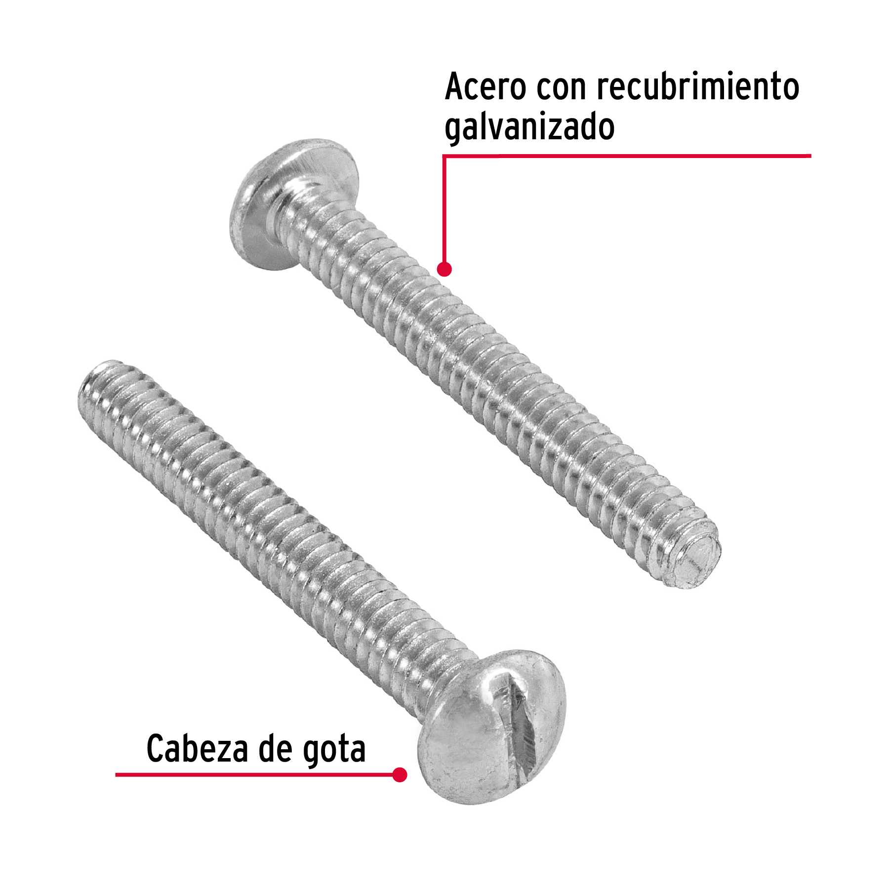 Tornillo tipo estufa 3/16 x 1-1/2" bolsa con 150 pzas