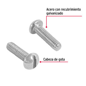 Tornillo tipo estufa, 5/32 x 5/8", bolsa con 400 pzas