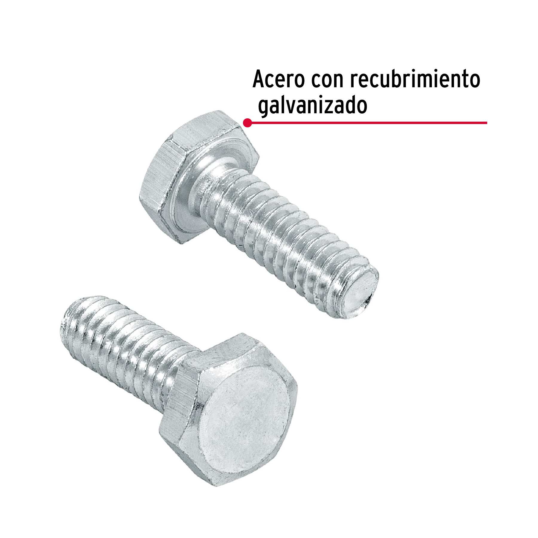 Tornillo tipo maquina 1/4 x 3/4" bolsa con 100 pzas