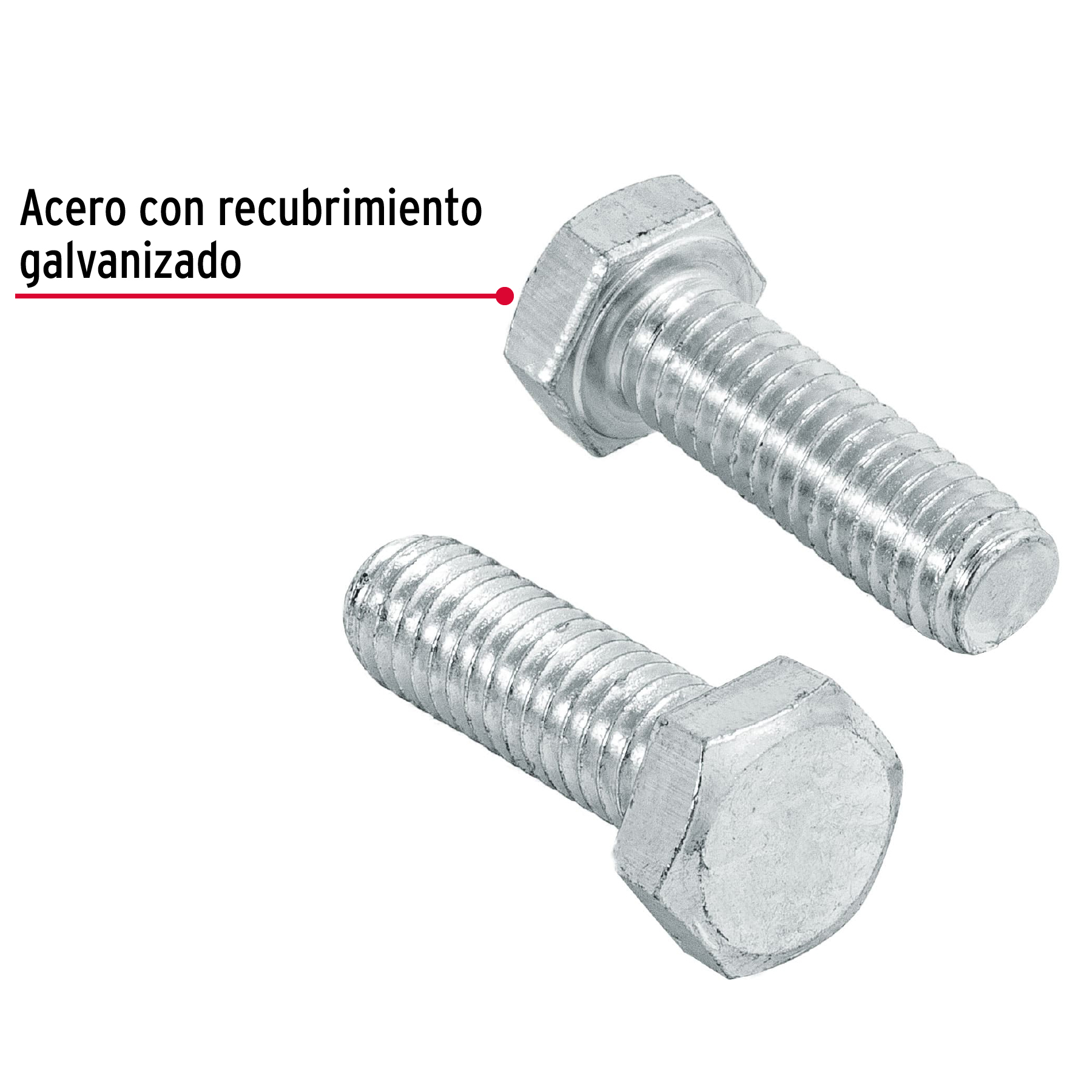 Tornillo tipo maquina, 5/16 x 1", bolsa con 60 pzas