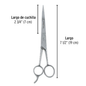 Tijera para estilista Cabello con gancho de 7-1/2