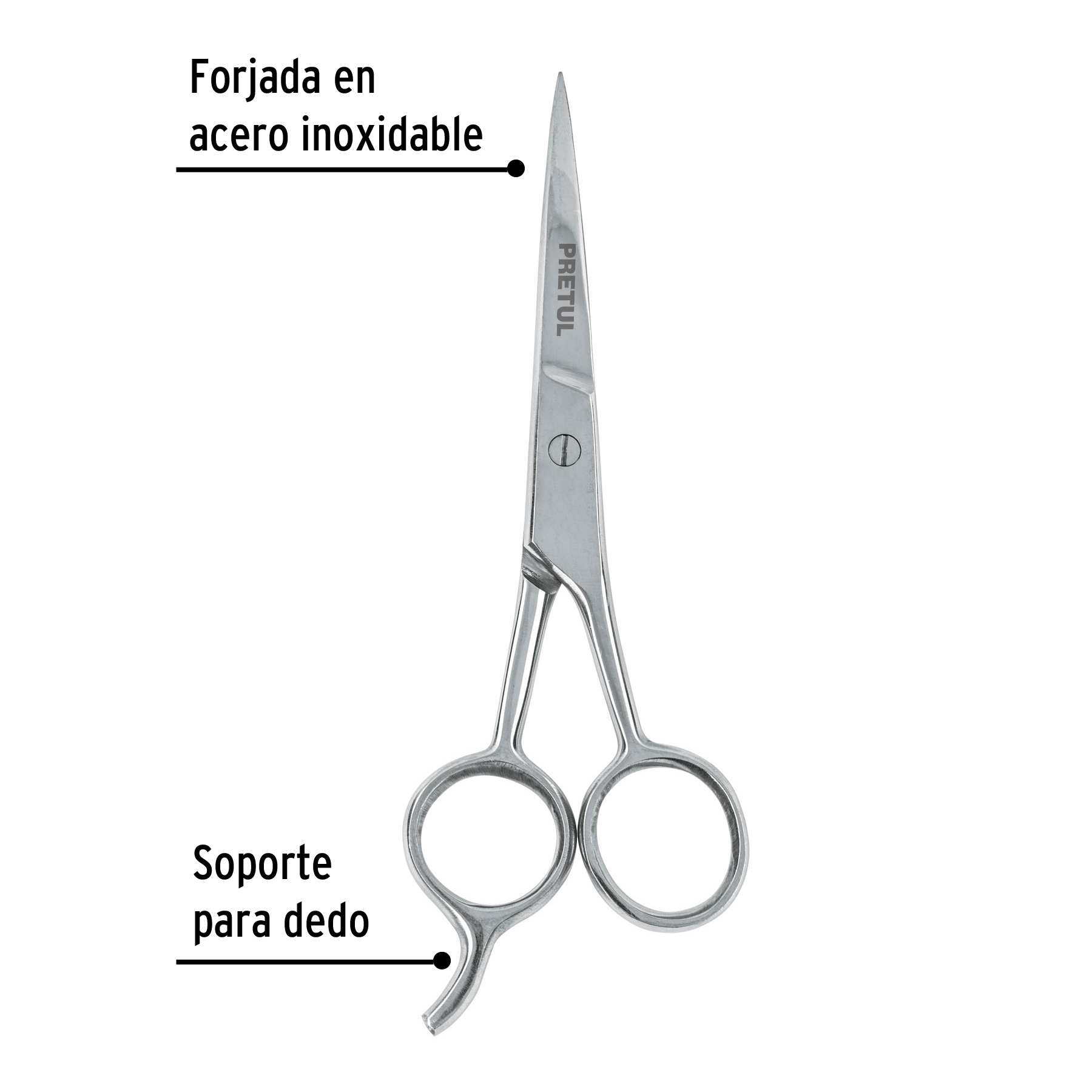 Tijera para estilista Cabello con gancho de 5-1/2"