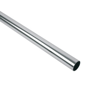 Tubo redondo cromado para closet de 3m dimetro 1"