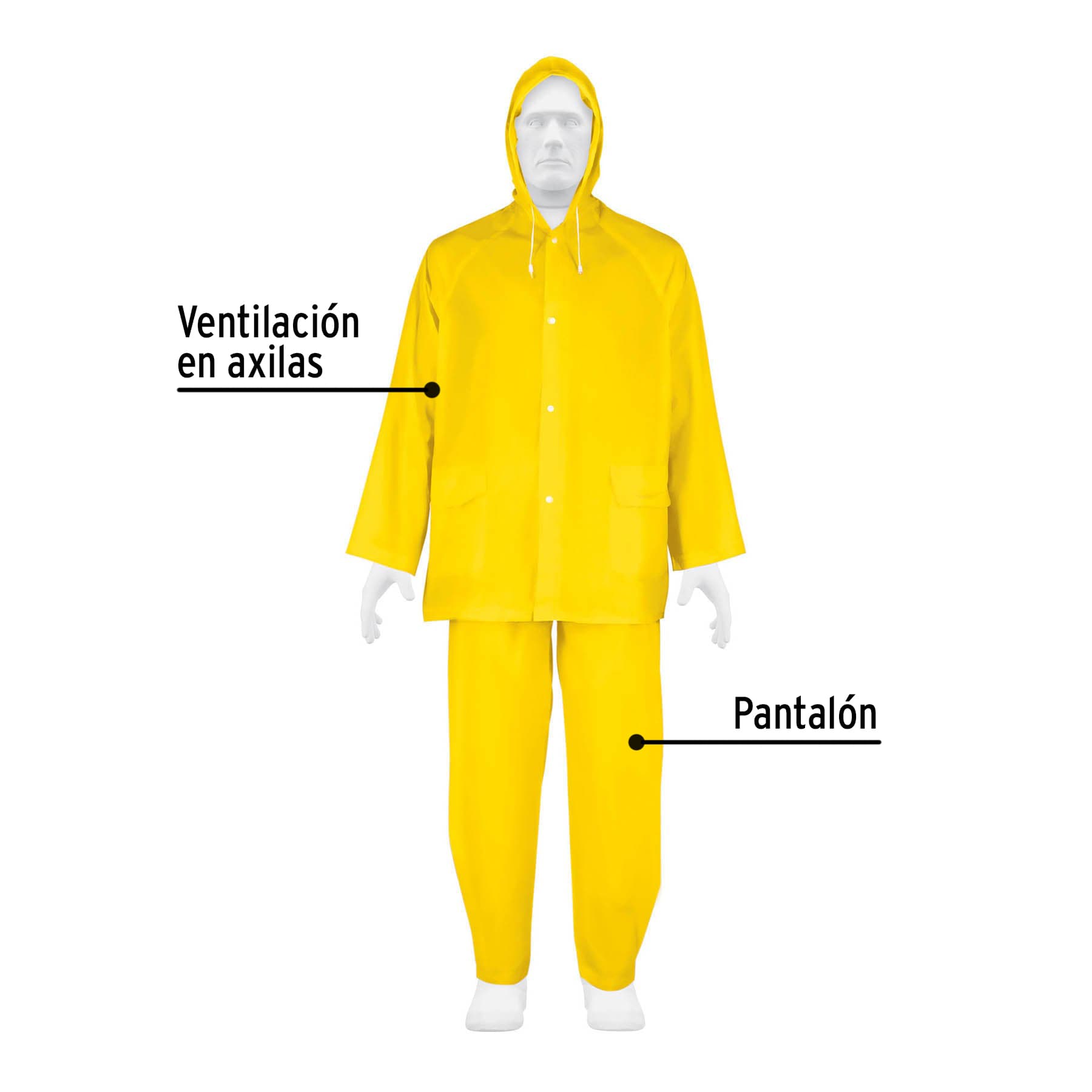 Conjunto Impermeable Ligero de PVC Talla Grande