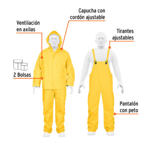 Conjunto impermeable talla Chico PVC