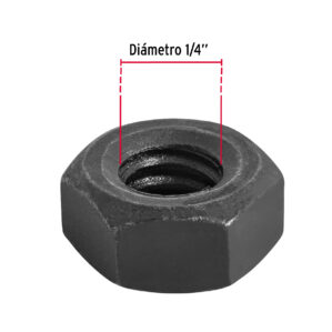 Tuerca hexagonal grado 5 de 1/4
