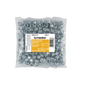 Bolsa con 250 tuercas de seguridad de 1/4