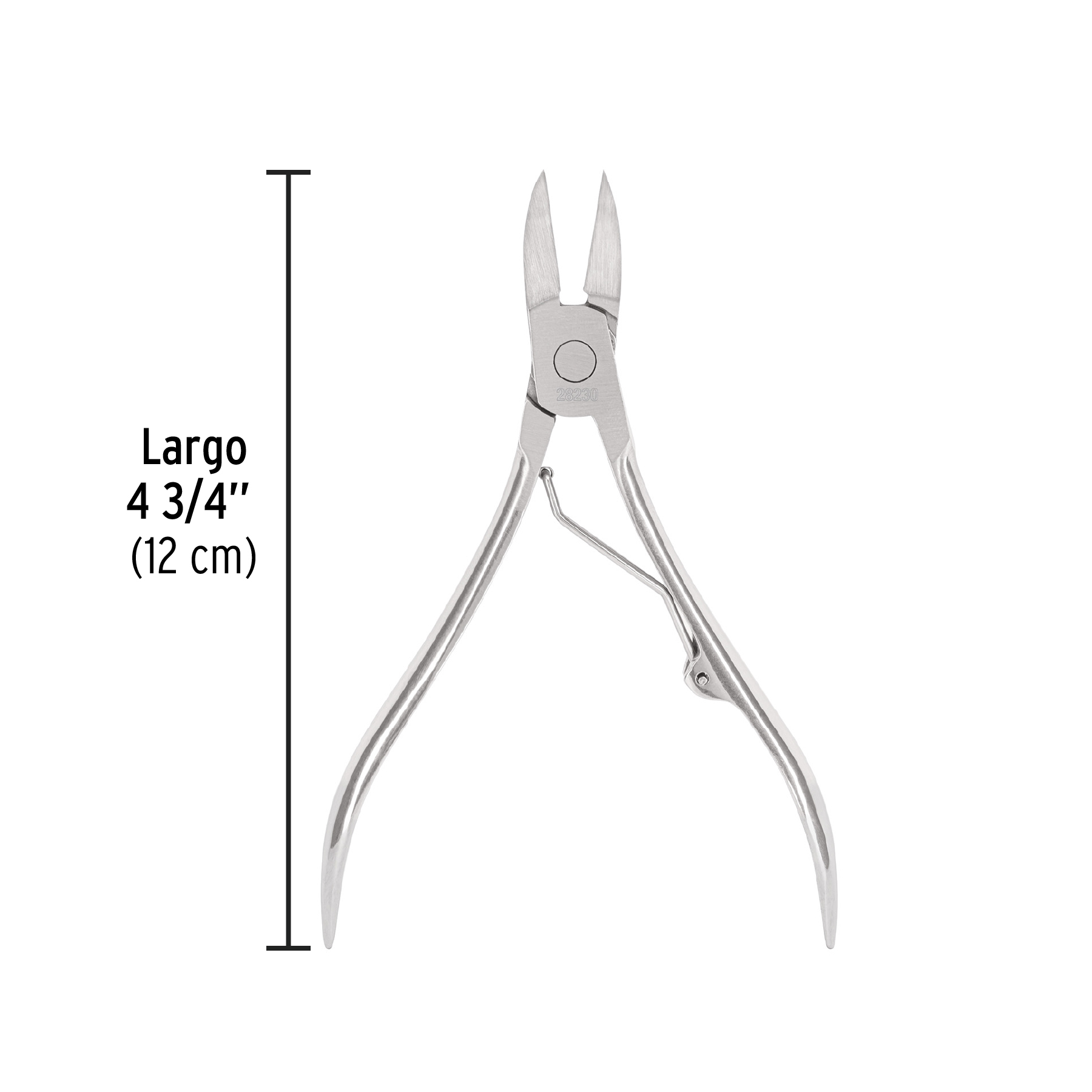 Alicate para pedicure 4-3/4"' cabeza curva