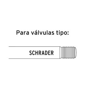 Sargento Valvula inflador cabeza doble cuerda 1/4 NPT