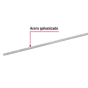 Varilla roscada de 1/4" x 1m