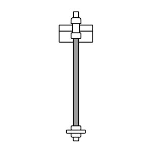 Varilla roscada, 3/8" x 1m
