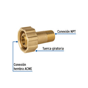 Acoplador de llenado para tanque estacionario 1-3/4" Acme a 3/4 NPT