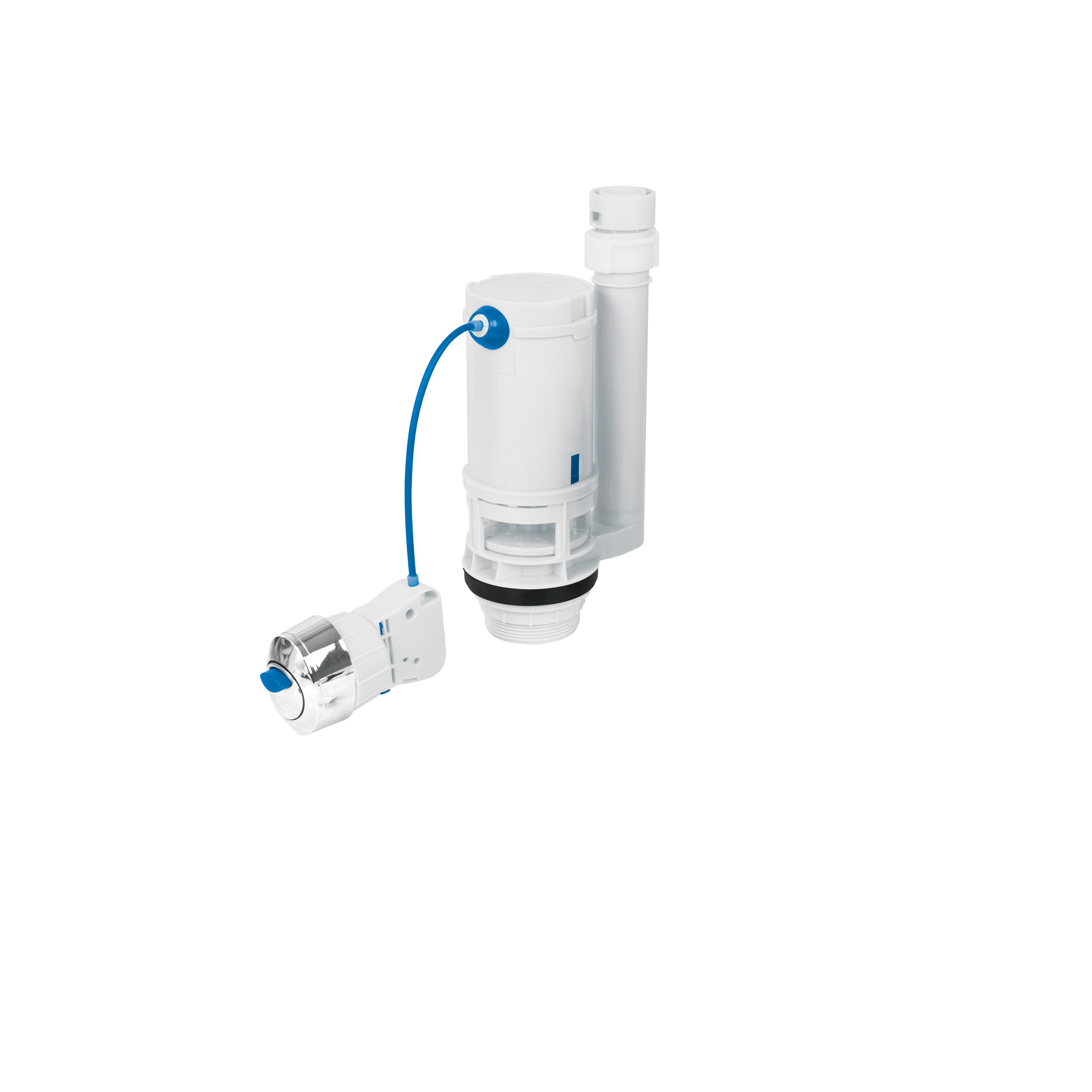 Valvula de descarga sistema dual para tanque bajo