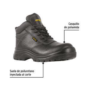 Zapato bota seguridad con casquillo #24 Negro