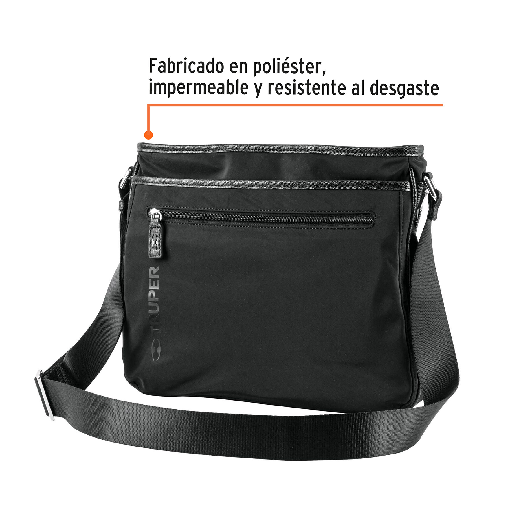 Bolso ejecutivo, 6 compartimentos, 12"