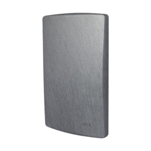 Tapa Ciega de Placa de Metalica Gris Scudetto