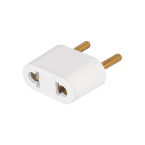 Adaptador Contacto Americano a Clavija Europea Redonda