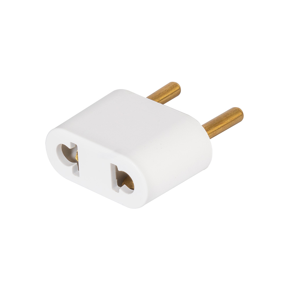 Adaptador Contacto Americano a Clavija Europea Redonda