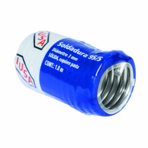 Soldadura solida 95/5 para tuberia de gas de 1m